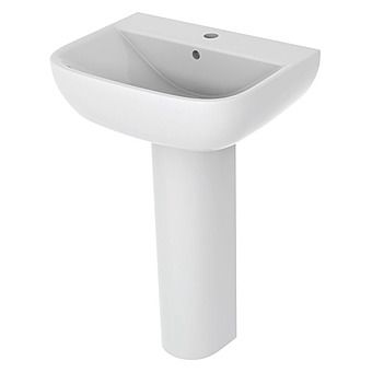 Basin 2 Go - Bathroom Basin Sink And Full Pedestal 1TH BASIN2GO
