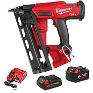 Milwaukee M18 FN16GA-502X 18V FUEL Angled Finish Nailer 1 x 5.0Ah & 1 x 2.0Ah Battery