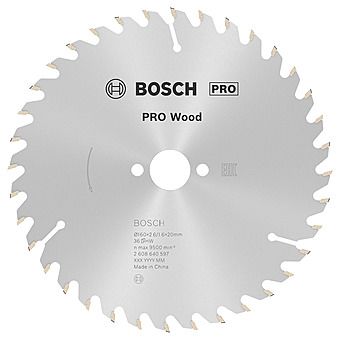 Bosch 160mm x 20mm 36T Circular Saw Blade 2 608 640 597