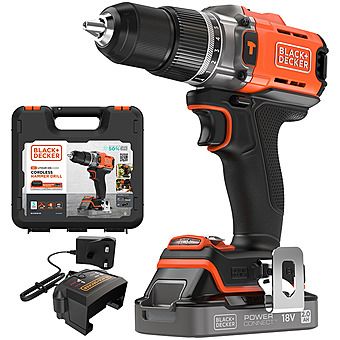Black & Decker BCD383D1XK 18V Combi Drill with 2.0Ah Battery