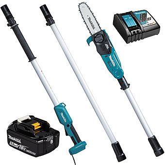 Makita DUA200RT 18V 200mm x 2.5m Sectional Pole Chain Saw with 5.0Ah Battery
