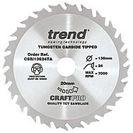 Trend 136mm x 20mm 24T Circular Saw Blade (Fits DSS501) CSB/13624TA