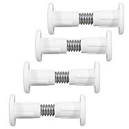 Timco Plastic Cabinet Connectors/Bolts White 4 Pack