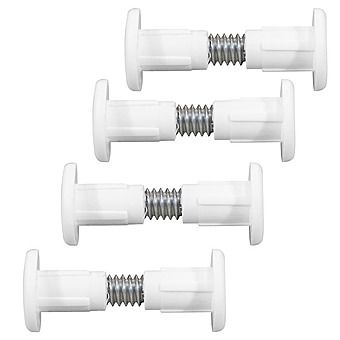 Timco Plastic Cabinet Connectors/Bolts White 4 Pack