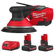 Milwaukee M12 FROS25-502X 12V FUEL 150mm Random Orbital Sander 2 x 5.0Ah High Output Batteries | 4933493648