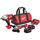 Milwaukee M18 BLPP2E-502B 18V 1/2&quot; Impact Wrench and 115mm Grinder with 2x 5.0Ah Batteries 4933498206