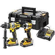 DeWalt DCK2052H2T 18V Combi Drill, Impact Driver & 2x PowerStack 5.0Ah Batteries (DCD999 & DCF850)
