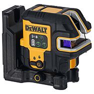 DeWalt DCLE14251GB Crossline & 5-Spot Green Beam 45/100m Laser Level with Integrated 16hr PowerStack Battery