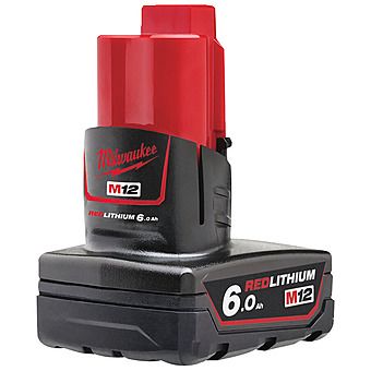 Milwaukee M12 B6 6.0Ah 12V RedLithium-Ion Battery | 4932451395