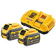 DeWalt DCB546 54V XR FlexVolt 6.0Ah Battery x 2 + Charger Kit