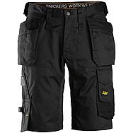 Snickers 6151 AllroundWork Loose Fit Stretch Work Shorts Black