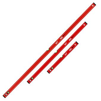 Milwaukee 3 Piece Slim Box Level Set 600mm, 1200mm & 1800mm | 4932459379