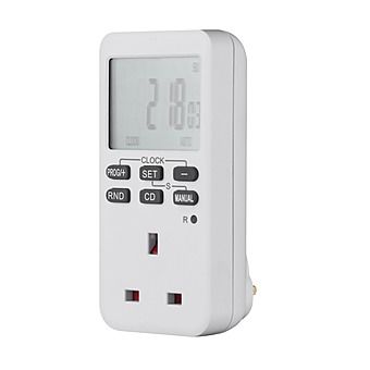 7 Day Weekly Digital Plug Timer