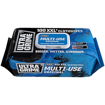 Ultra Grime Pro Multi-Use Cloth Wipes XXL 100 Pack