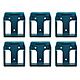Stealthmounts Makita 40Vmax Battery Mount Holder 6 Pack | BM-MK40-BLU-6