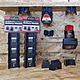 Stealthmounts Milwaukee M12 12V Battery Mount Holder 6 Pack | BM-MW12-BLK-6