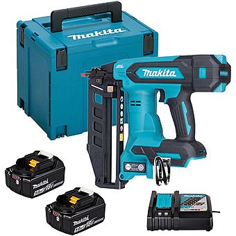 Makita DBN601RTJ 18V LXT 16 Gauge Straight Finish Nailer 2 x 5.0Ah Batteries