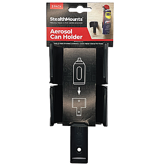 Stealthmounts Aerosol Can Holder 2 Pack | OM-CAN-BLK-2