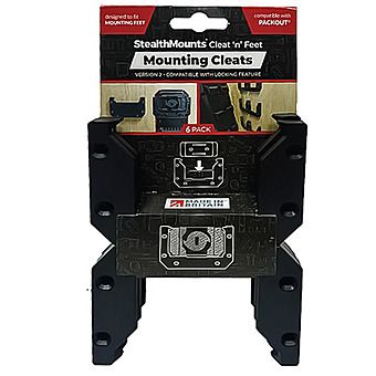 Stealthmounts Mounting Cleats V2 6 Pack | OM-LOCL-BLK-6