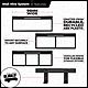 Stealthmounts Wall Hive System Plier and Hook Racks Set | WH-BLK-HODT-4