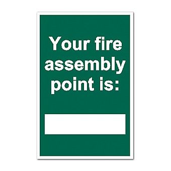 Your fire assembly point is - 20 x 30cm Self-Adhesive Sign