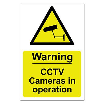 Warning CCTV Cameras in operation Self Adhesive Sign 20 x 30cm