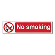 No smoking Sign Self Adhesive 20x5cm