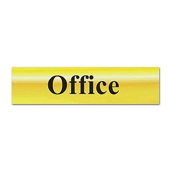 Office Sign Gold Effect 20x5cm Self Adhesive