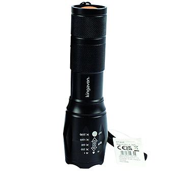 Kingavon 5W 300lm Aluminium Focus Flashlight Torch