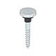 Timco Flat Chrome Mirror Screws 10 Pack