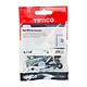 Timco Flat Chrome Mirror Screws 10 Pack