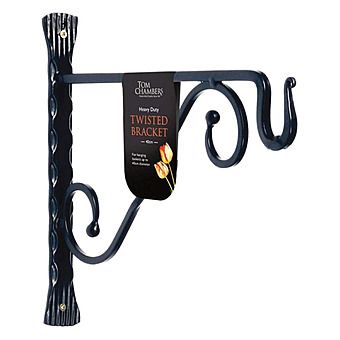 Decorative Black Hanging Basket Bracket 35cm