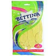 Bettina Flock Lined Household Gloves 2 Pairs