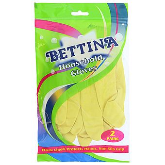 Picture of Bettina Flock Lined Household Gloves 2 Pairs