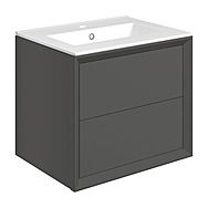 Push Wall Hung Drawer Unit 615mm