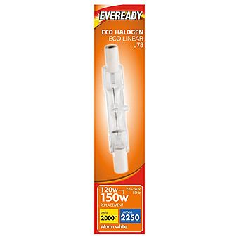 Eveready 120W = 150W Halogen Light Bulb 2250lm Linear R7s 78mm