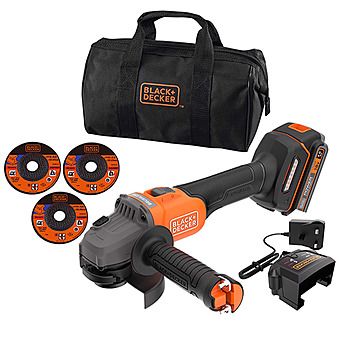 Black and Decker BCG6L8D13 18V 115mm Cordless Angle Grinder 1 x 2.0Ah Battery