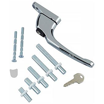 ERA uPVC Inline Window Handle Chrome