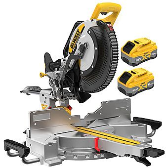 Picture of DeWalt DCS782XW2 18V 12" / 305mm Mitre Saw with 2x 8.0Ah Batteries