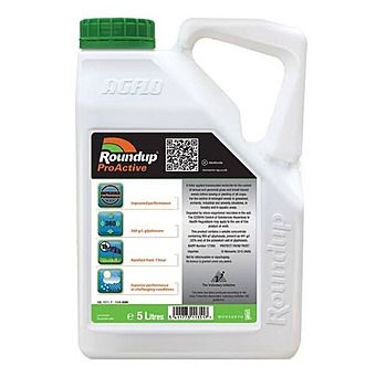 Roundup ProActive Weedkiller 5 Litre Glyphosate Herbicide