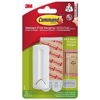 Command 3M Wire Backed Picture Hanger Easy Off Hook