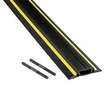 D-Line 1.8m Black & Yellow Floor Cable Cover