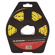 20m Reel of 4mm Yellow Braided Rope