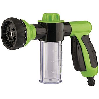 Draper 8 Pattern Garden Hose Spray Gun with 100ml Mixer Reservoir