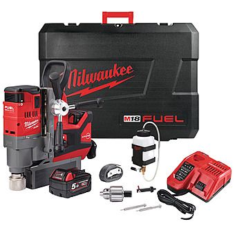 Milwaukee M18 FUEL FMDP-502C 18V Mag Drill Press 2 x 5.0Ah Batteries | 4933451013