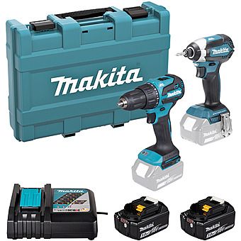 Makita DLX2537ST 18V Twinpack with 2x 5.0Ah Batteries