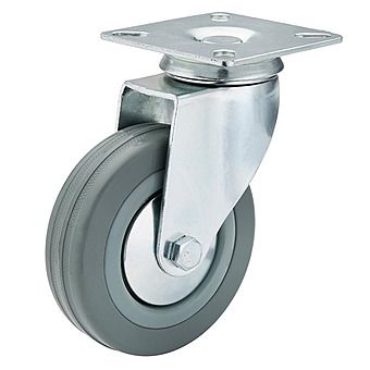Swivel Rubber Castor 100mm 80kg