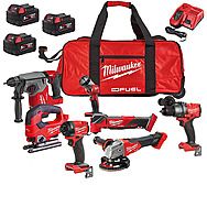 Milwaukee M18 FPP7A4-503B 7 Piece 18V FUEL Cordless Kit Power Pack 3 x 5.0Ah Batteries