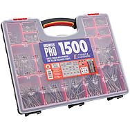 Forgefix 1500 Piece Assorted ZP Screw Kit & Organiser