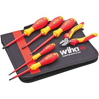 Wiha 6 Piece VDE Screwdriver & Cutter Set